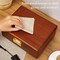 2-Layer Solid Wood Jewelry Box with Lock & Key – Vintage Velvet-Lined Organizer for Rings, Earrings, Necklaces, Bracelets & Watches, Elegant Gift for Women & Men (Light brown velvet)